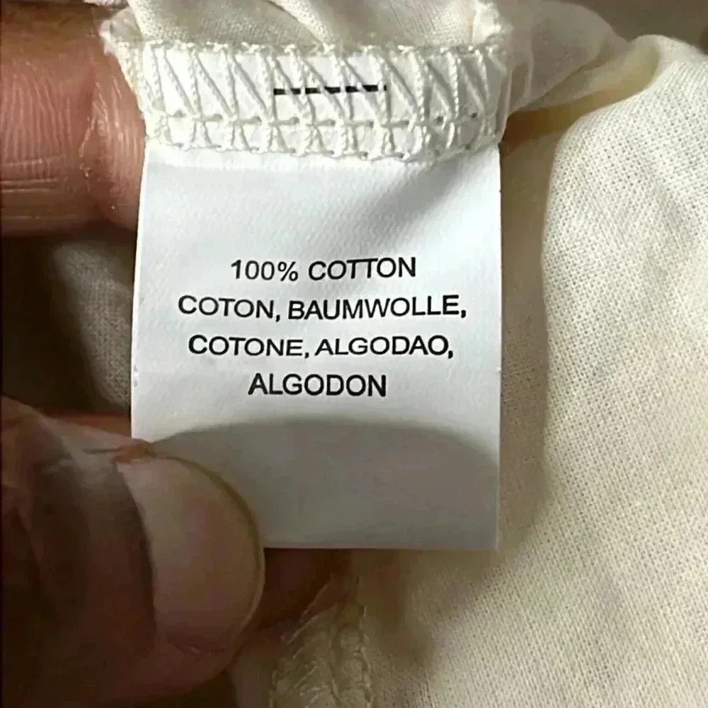 ANTHROPOLOGIE CHARLIZE Tan Eyelet Lace Vneckline Blouse Size S - Picture 11 of 12